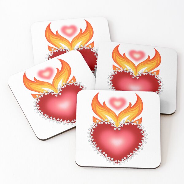 Item preview, Corazones en llamas designed and sold by dawnwizz.