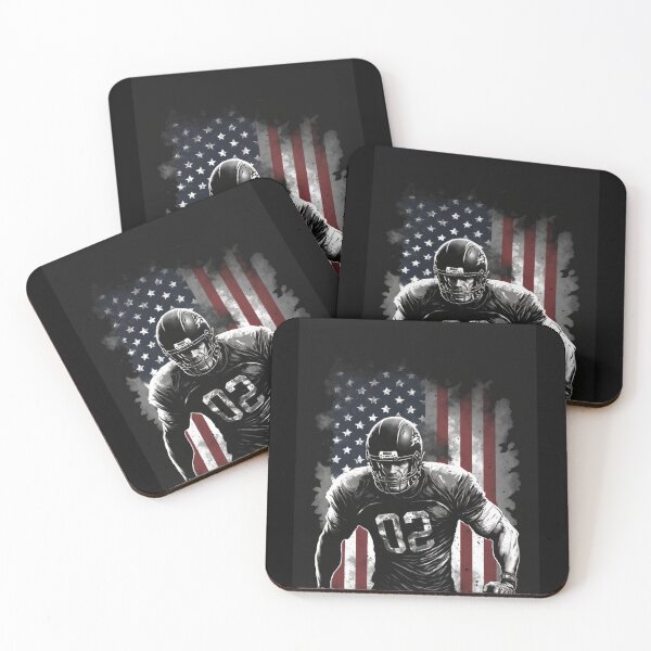 Item preview, American Football Player Usa Flag designed and sold by druckfun.