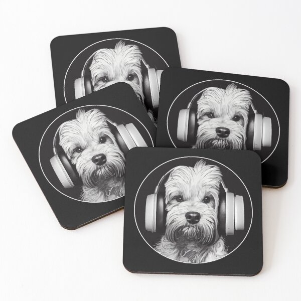 Item preview, Dog DJ with Headphones designed and sold by samshirts.