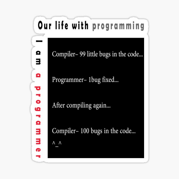 funny programming - funny programmer Sticker