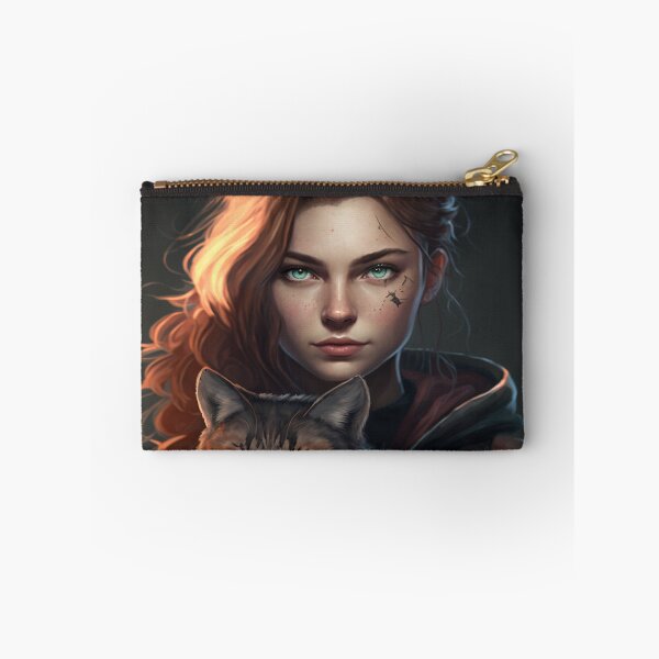 Item preview, Girl with cat  high quality drawing designed and sold by RetroCanvas.