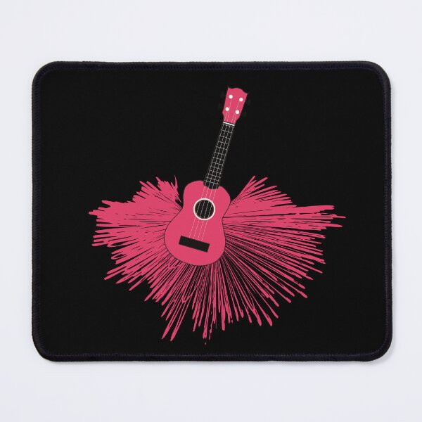Item preview, Ukulele with a color explosion in pink designed and sold by piesdesignart.