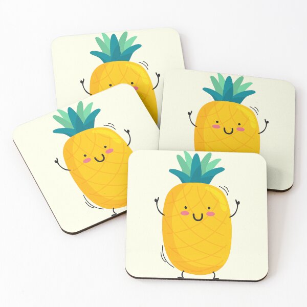 Item preview, Cute Pineapple Fruit Kawaii designed and sold by BrightLightArts.
