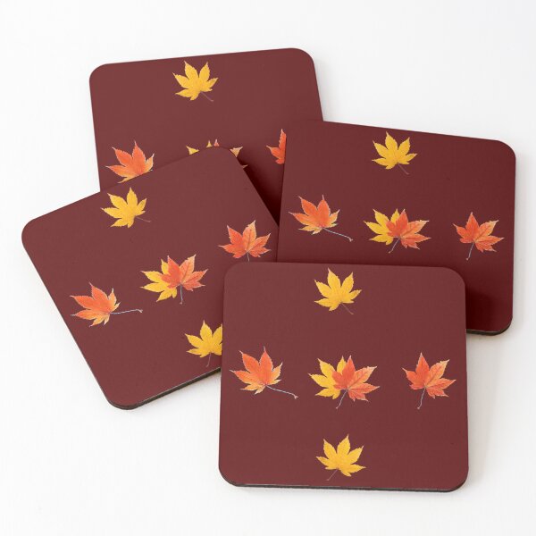 Item preview, Autumn Leaves Square Pattern designed and sold by Dude  Stuff.