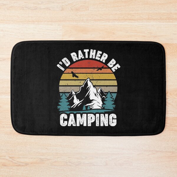 Item preview, Id rather be camping retro outdoors adventure  designed and sold by Majesticoo.