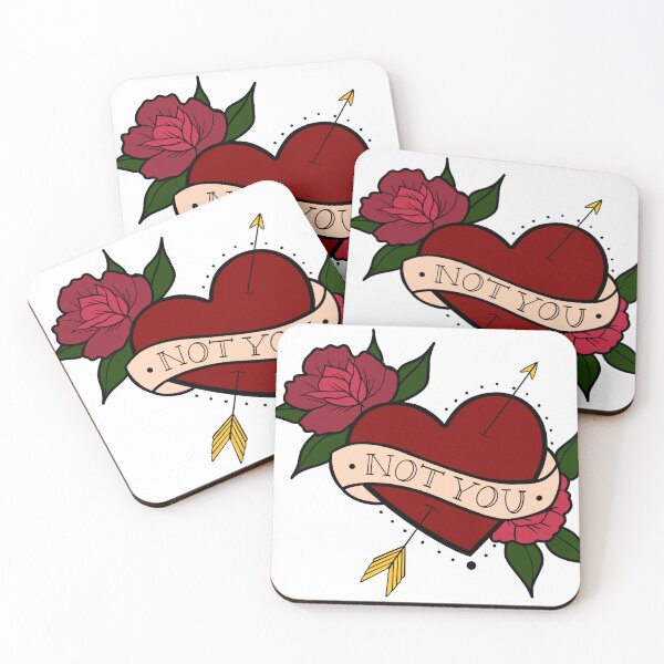 Item preview, Not You Heart Tattoo designed and sold by Thingamabobbidi.