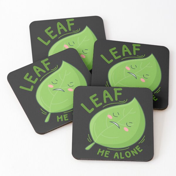 Item preview, Leaf me alone cute design designed and sold by BrightLightArts.