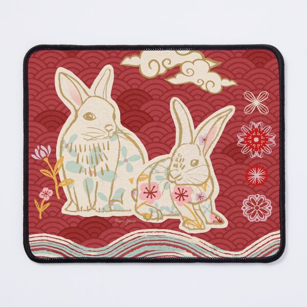 Item preview, Chinese Lunar New Year Water Bunnies designed and sold by Daniela Glassop.