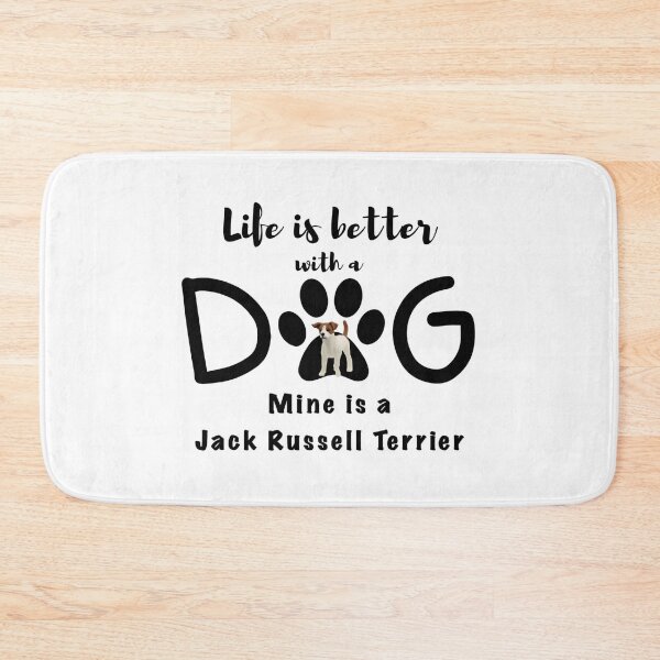 Artikelvorschau, Das Leben ist besser mit einem Hund, meiner ist ein Jack Russell Terrier entworfen und verkauft von redDottyDesign.