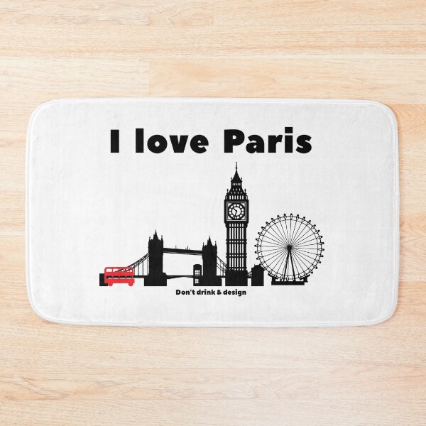 Item preview, City Paris London skyline design comedy designed and sold by popanato.