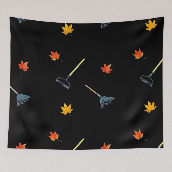 Item preview, Rake and Leaves Pattern -  Available on socks mugs shirts stickers and more designed and sold by Dude  Stuff.