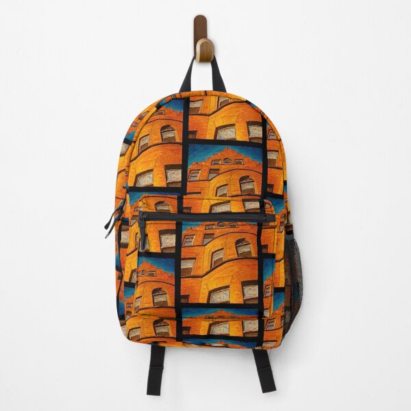 Item preview, 395 State, original art, urban architecture, orange building designed and sold by HBBArtShop.
