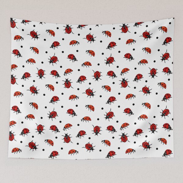 Item preview, Ladybirds Ladybug Polka Dot Pattern designed and sold by HotHibiscus.