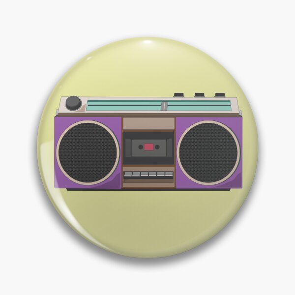 Item preview, Retro Boombox Violet Radio  designed and sold by dailycake.