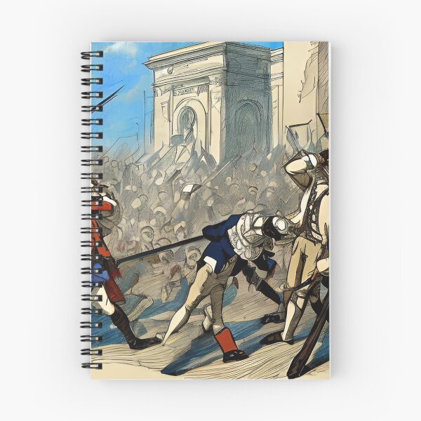 Item preview, Massacre of the French Revolution 1789 - The Peasants fight back in France - colour sketch designed and sold by StedeBonnet.