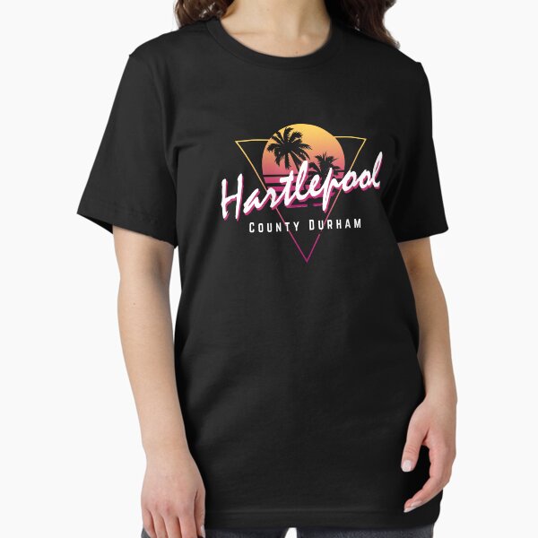Item preview, Funny 80s Retro Sunset 'Hartlepool' County Durham designed and sold by dinosareforever.