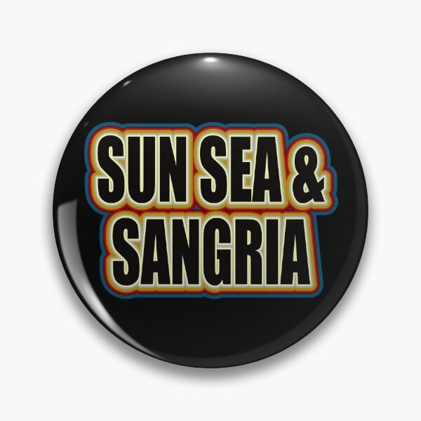 Item preview, Sun Sea & Sangria Retro Sticker designed and sold by GaryDobson.