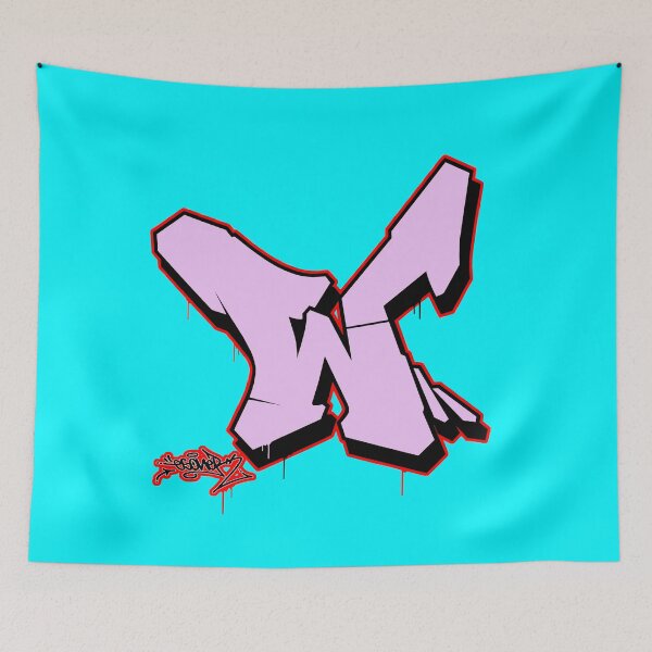 Item preview, PINK LETTER W BY ESONE URBAN GRAFFITI STREET STYLE  designed and sold by GraffitiBomberZ.