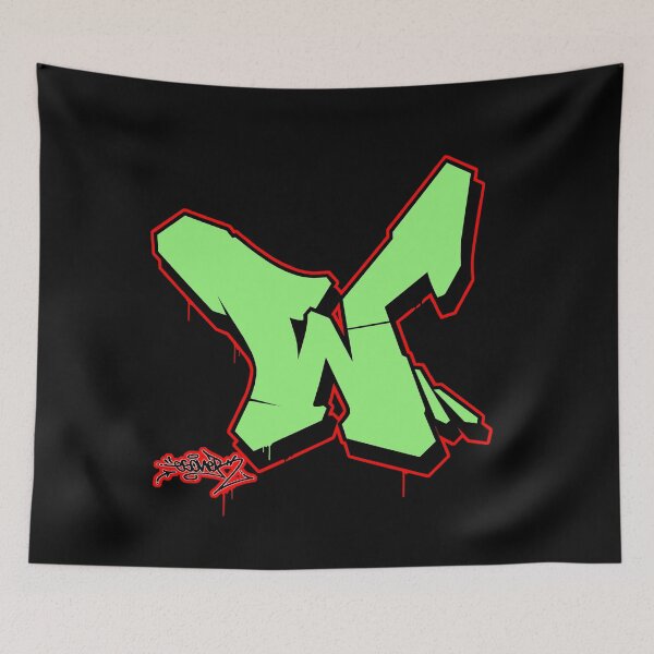 Item preview, GREEN LETTER W BY ESONE URBAN GRAFFITI STREET STYLE  designed and sold by GraffitiBomberZ.