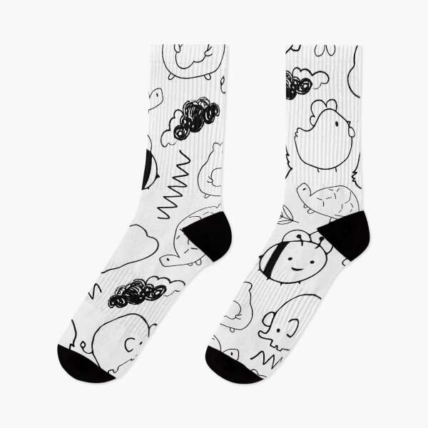 Item preview, Doodled Playful Zoo with Adorable Animals (white) designed and sold by Dorina Larsdotter.