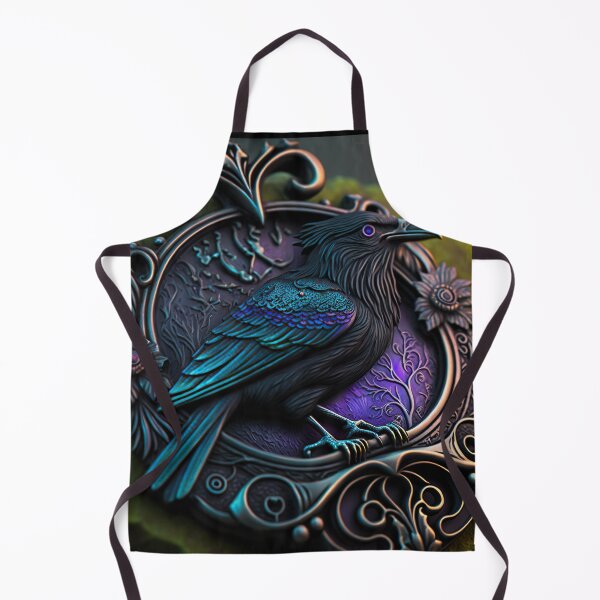 Item preview, The Raven Amulet - Detailed Talisman / Charm / of Mystical Gothic Raven, Jewelry - Very High Resolution - Original Artwork designed and sold by CloudofKnowing.