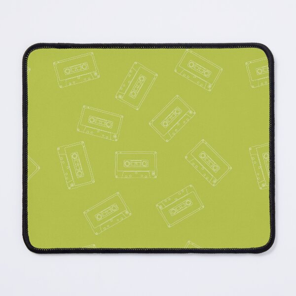 Item preview, Cassette Tape Pattern in Lime Green designed and sold by Christine Crawford.