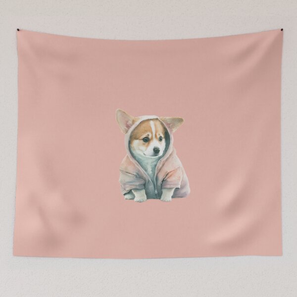 Item preview, Corgi in hoodie #2 designed and sold by Christolamber.