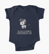 Zebra Augusta Short Sleeve Baby One-Piece