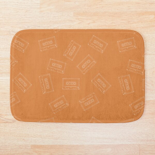 Item preview, Cassette Tape Pattern in Orange designed and sold by Christine Crawford.