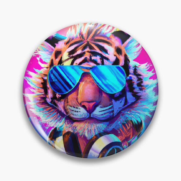 Item preview, Cyber-Tiger DJ: el felino futurista con fuerza, sigilo y sonido aumentados designed and sold by BaseYourIstinct.