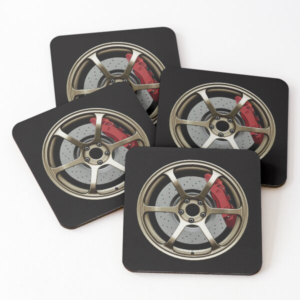 Item preview, Bronze JDM wheel with red brake caliper designed and sold by ApexFibers.