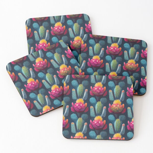 Item preview, Pattern colourful cactus designed and sold by Hichem Ben Boubaker.