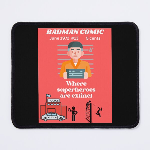 Item preview, Badman Comic where superheroes are extinct designed and sold by CannyGoods.