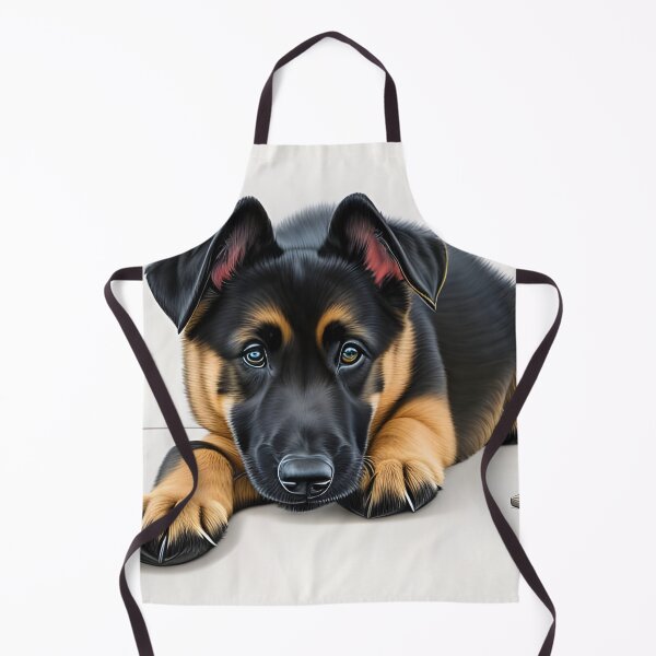 Item preview, Cute German shepherd puppy, charcoal drawing, Ai Generated Art designed and sold by ACC .