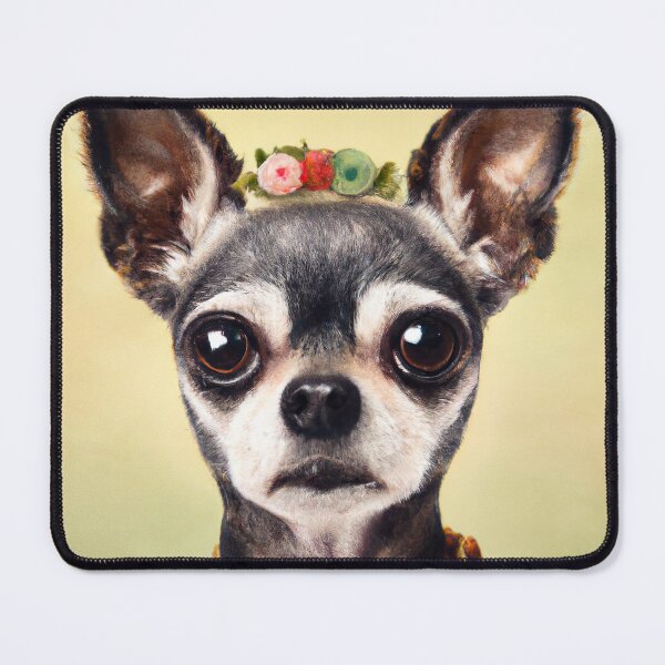 Item preview, Chica Chihuahua Cute Romantic Frida Kahlo Inspired Canvas Art designed and sold by unitydesigneu.