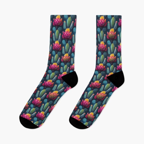 Item preview, Pattern colourful cactus designed and sold by Hichem Ben Boubaker.