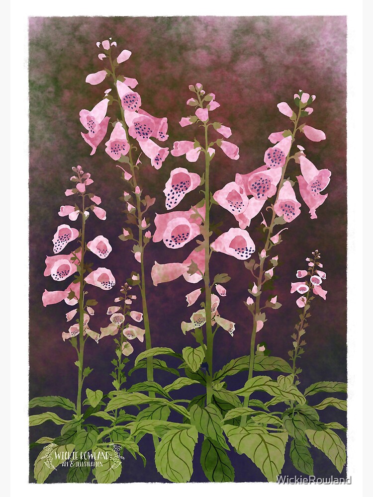Misty Floral - Foxglove by WickieRowland