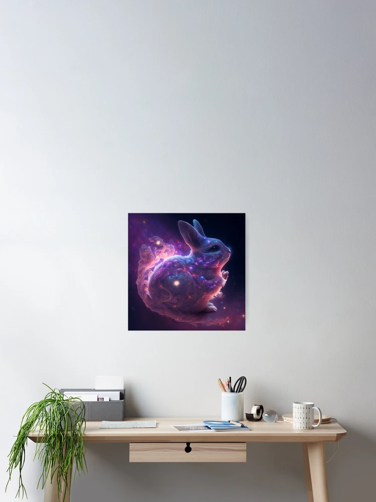 Thumbnail 2 of 3, Poster, Cosmic Rabbit designed and sold by Omen238.