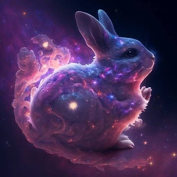 Artwork thumbnail, Cosmic Rabbit by Omen238