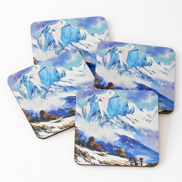 Item preview, Nepal Mountain Painting designed and sold by Sameart ⭐⭐⭐⭐⭐.