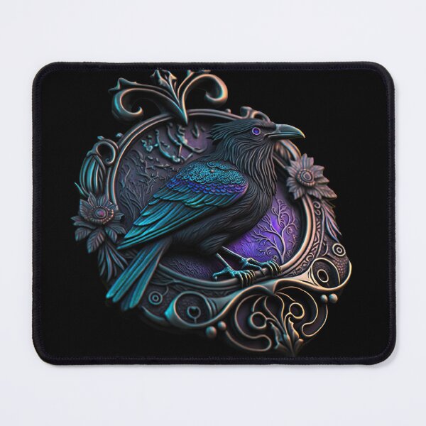 Item preview, The Raven Amulet - Transparent, Detailed Talisman / Charm / of Mystical Gothic Raven, Jewelry - Very High Resolution - Original Artwork designed and sold by CloudofKnowing.