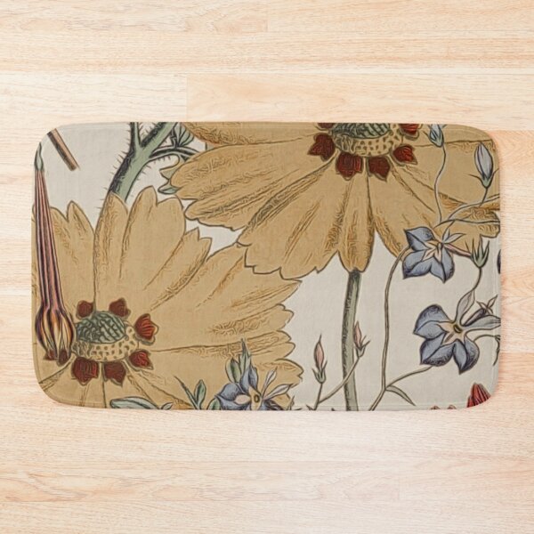 Item preview, Vintage 70s Floral Portrait designed and sold by HappyLifeCreate.
