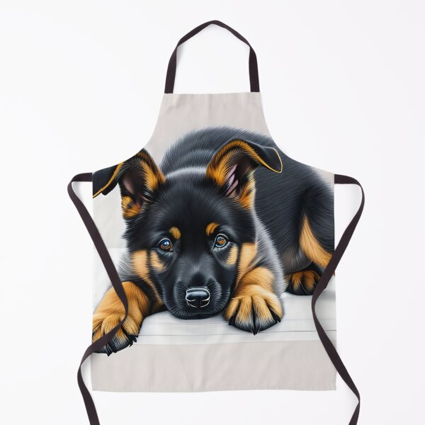 Item preview, Cute German shepherd puppy, charcoal drawing, Ai Generated Art designed and sold by ACC .