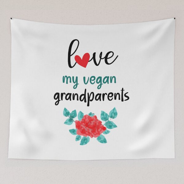 Item preview, love my Vegan Grandparents designed and sold by EmeraldeaArt.