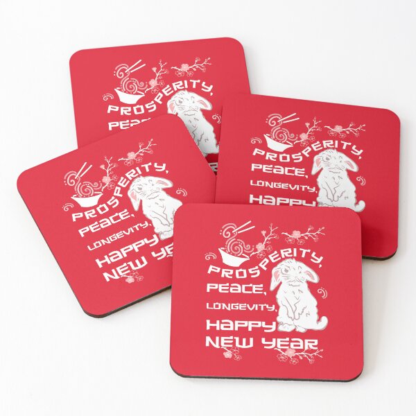 Item preview, Happy New Year of the Rabbit | Rabbit Chinese Zodiac Rabbit 2023 designed and sold by vibeno1.