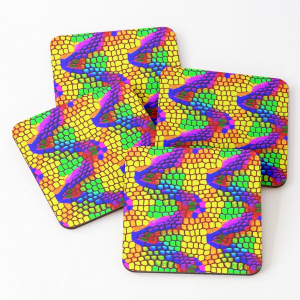 Item preview, snakeskin under acid flashy pattern 3 designed and sold by popurbanart.