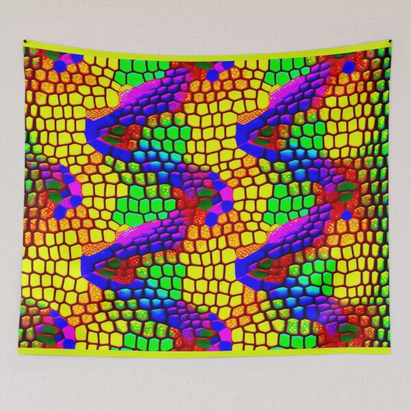 Item preview, snakeskin under acid flashy pattern 3 designed and sold by popurbanart.