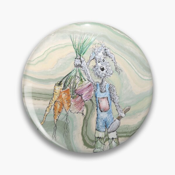 Item preview, Bedlington Terrier dog with vegetables designed and sold by The Quaint and Quirky.