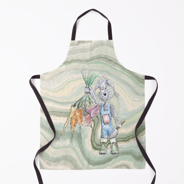 Item preview, Bedlington Terrier dog with vegetables designed and sold by The Quaint and Quirky.
