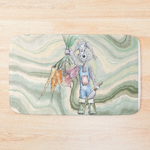 Item preview, Bedlington Terrier dog with vegetables designed and sold by The Quaint and Quirky.